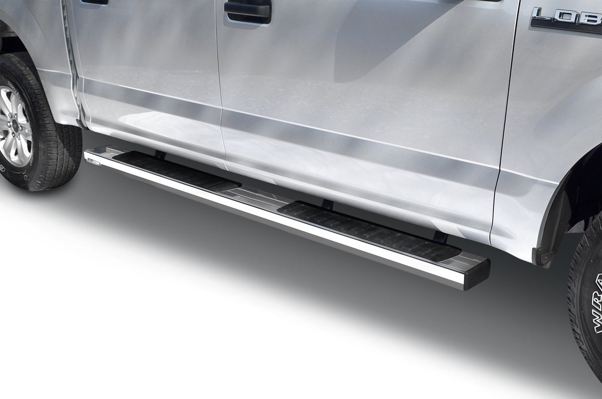 GO RHINO 6862415587PS Go Rhino 6" OE Xtreme II Sidesteps & Brackets | Stainless Steel, Polished | 6862415587PS | Fits 2015-2024 Ford F-150 Super Crew; 2017-2024 Ford F-150 Raptor Super Crew & Others (See Description)