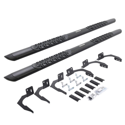 GO RHINO V3410687T Go Rhino! V3410687T V-Series V3 Side Bar Kit (Boards and Mounting Brackets), Textured Black