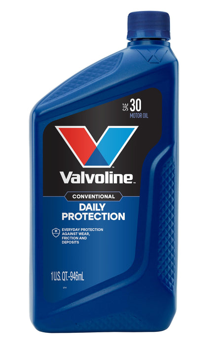 VALVOLINE 797978 Valvoline Daily Protection SAE 30 Conventional Motor Oil 1 QT, Case of 6