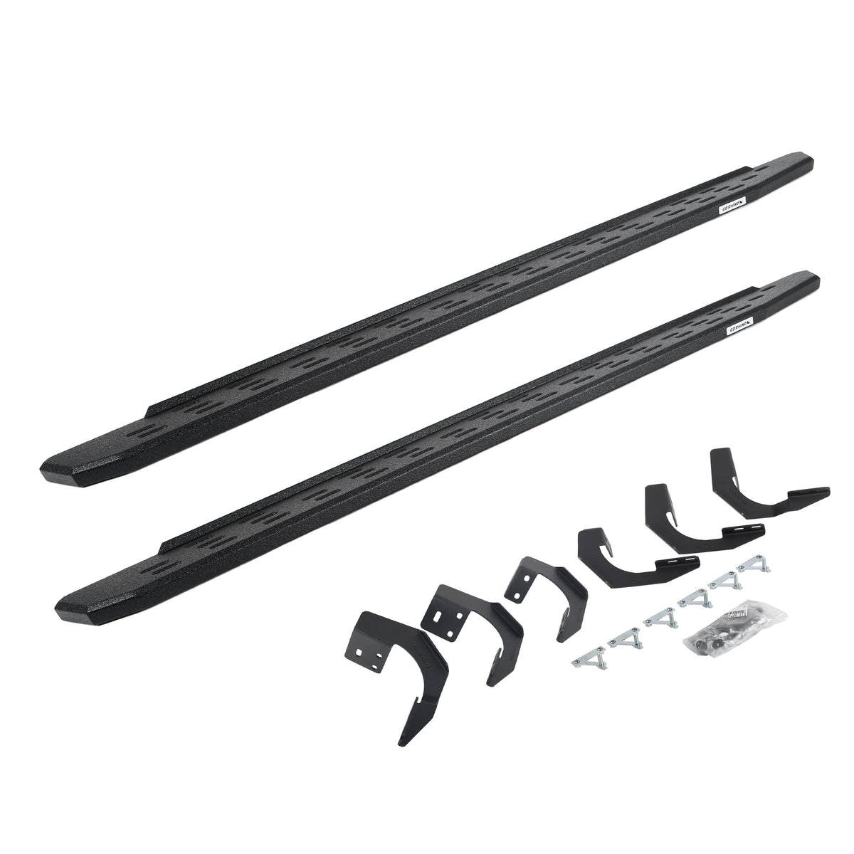 GO RHINO 69620687T Go Rhino RB30 Running Boards & Brackets | Galvanized Steel, Protective Bedliner Coating | 69620687T | Fits 2015-2018 Ram 1500 Crew Cab Pickup; 2019-2023 Ram 1500 Classic Crew Cab Pickup
