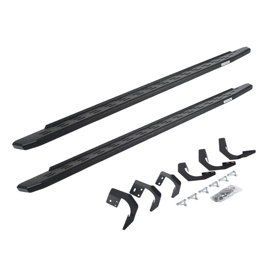 GO RHINO 69620687T Go Rhino RB30 Running Boards & Brackets | Galvanized Steel, Protective Bedliner Coating | 69620687T | Fits 2015-2018 Ram 1500 Crew Cab Pickup; 2019-2023 Ram 1500 Classic Crew Cab Pickup