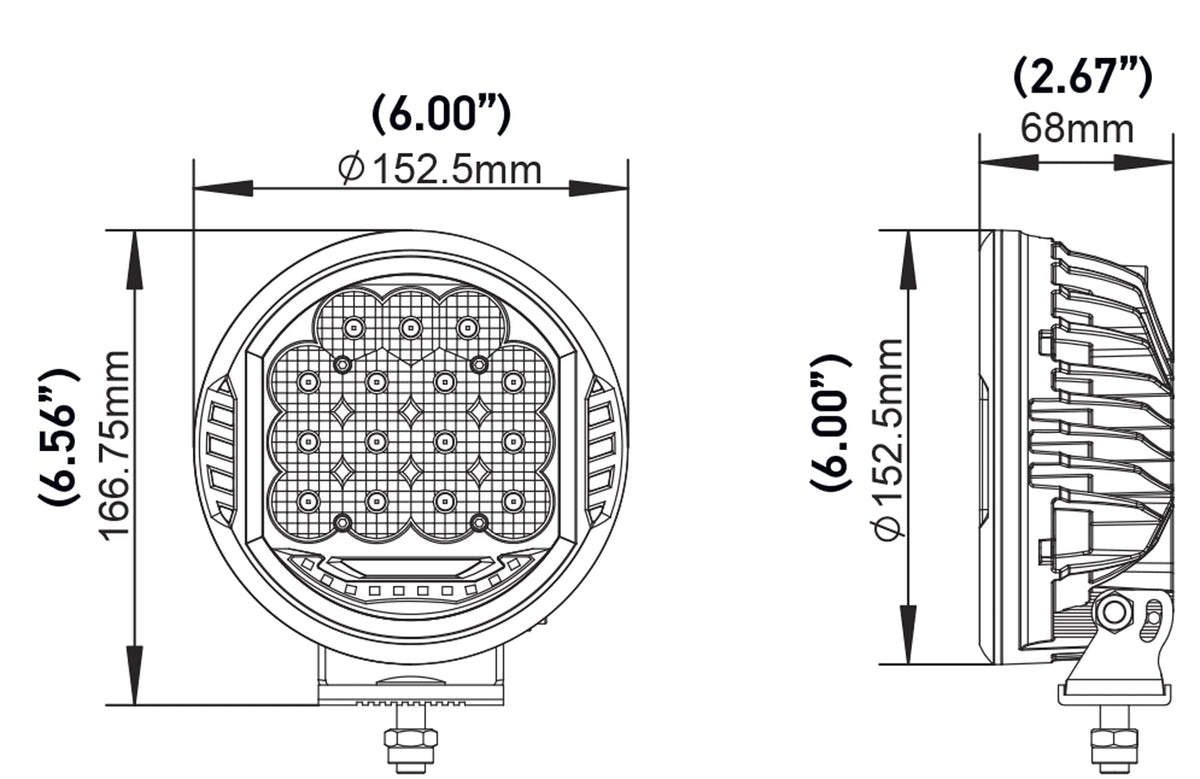 HELLA 358117171 Hella ValueFit 500 LED Series - LED Driving Lamp Kit – Universal Off-Road Light for Pickup Trucks, ATV, SUV, 4x4, Jeep, Tractors / 358117171