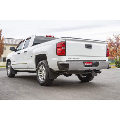 FLOWMASTER 717869 Flowmaster 717869 FlowFX Cat-Back Exhaust 2.5 Inch 409 Stainless Steel 4.5 Inch Black 304 Stainless Tips Compatible with 2014-2019 Classic Body Chevy Silverado GMC Sierra 1500 Crew Cab Double Cab 5.3L
