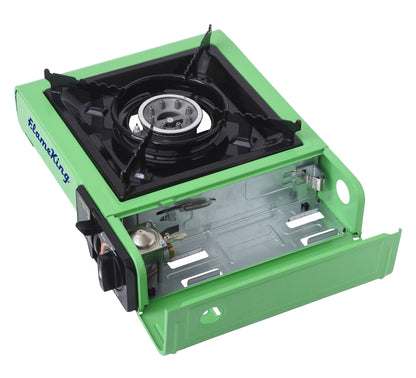 FLAME KING VT-505 Flame King YSNVT-505 Dual Fuel Butane & Propane Gas Camping Stove with Single Burner, Portable and Great for Outdoor Cooking, Backpacking