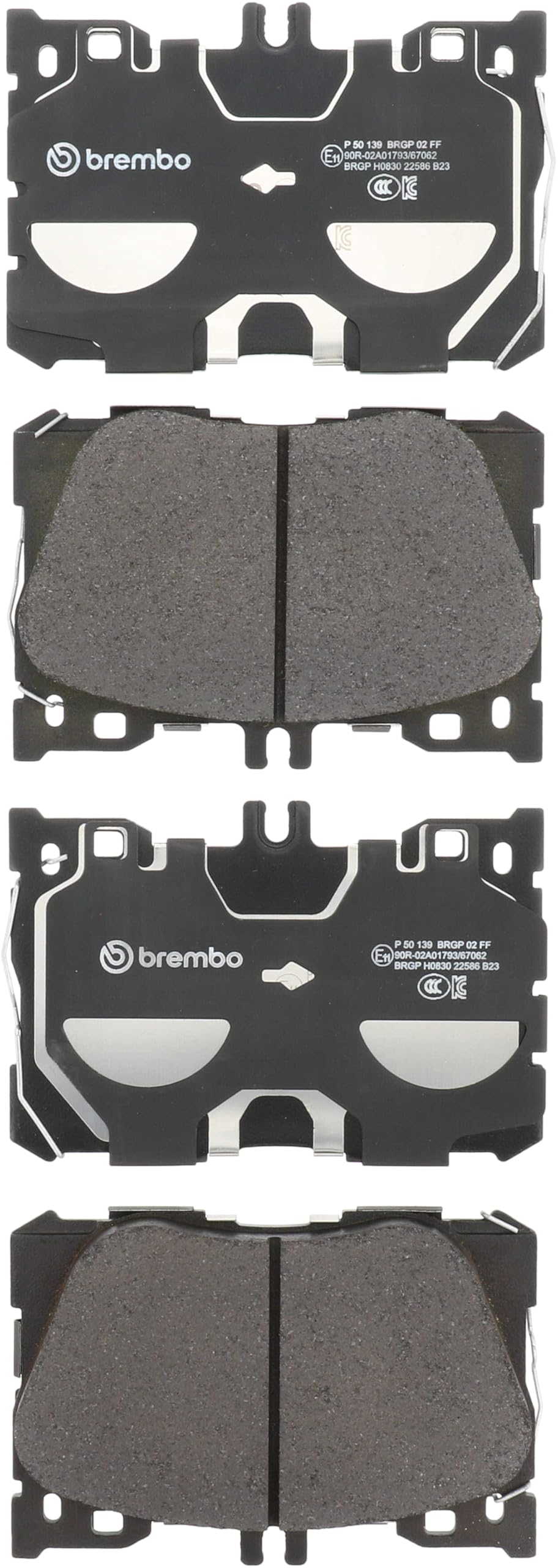 BREMBO P50139 Brembo P50139 Low-Met Alloy Steel Front Disc Brake Pad Set MERCEDES-BENZ OE# A0004204900