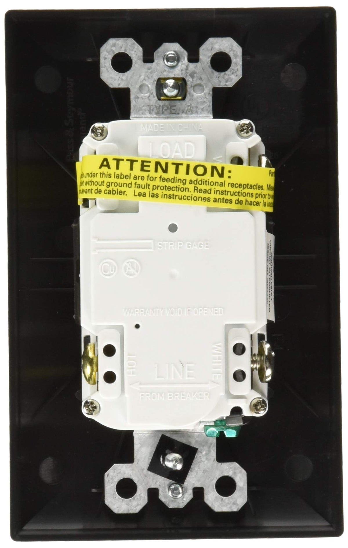 RV DESIGNER S807 RV Designer S807, Dual Outlet GFCI with Cover Plate, Black, AC Electrical
