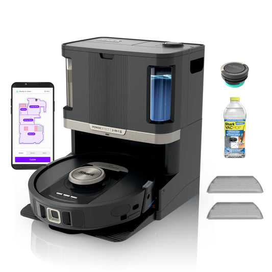 Shark Shark PowerDetect 2-in-1 Robot Vacuum & Mop with NeverTouch Pro Base, RV2820ZE