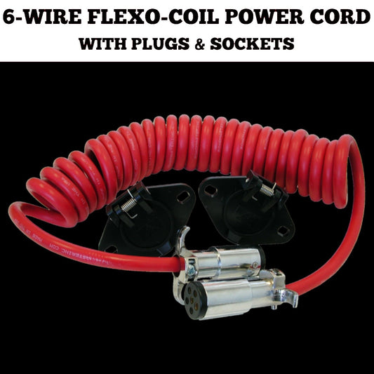 ROADMASTER 146 Roadmaster 146 Flexo-Coil Power Cords Compatible with Motorhomes with 6-7 Way Sockets | Provides Reliable Electrical Connection Between Motorhome & Towed Vehicle | Durable Coil Design | Built to Last