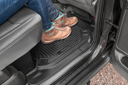 Husky Liners 55801 Husky Liners X-act Contour Floor Mats – Fits 2020-2026 Lincoln Aviator – 2nd Row, 1-pc Black - 55801