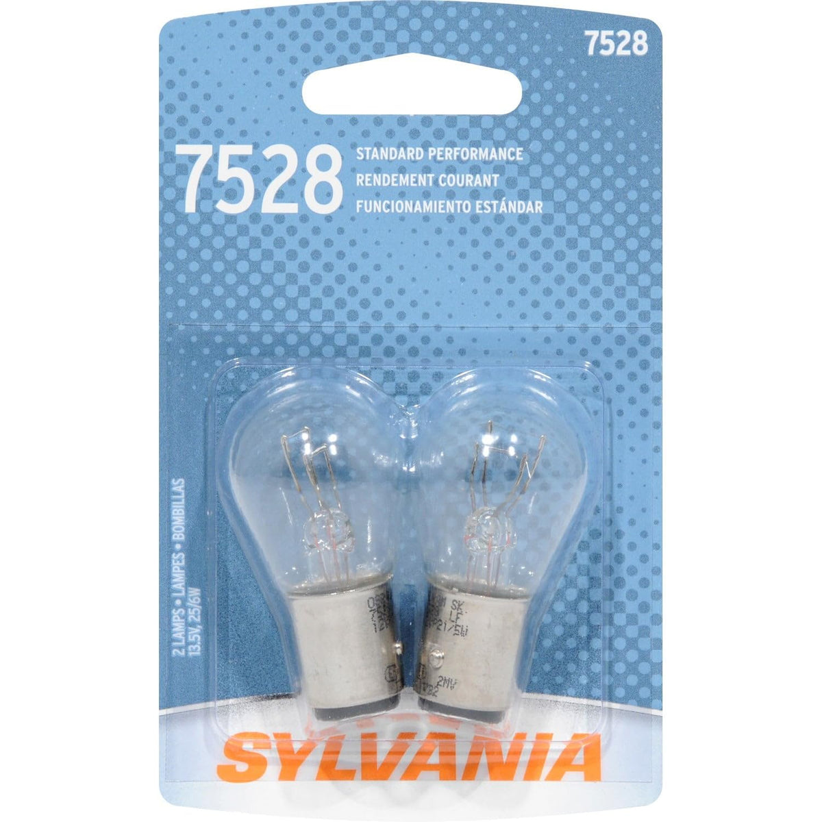SYLVANIA 7528.BP2 SYLVANIA 7528 Basic Miniature Bulb, (Contains 2 Bulbs) (7528.BP2)