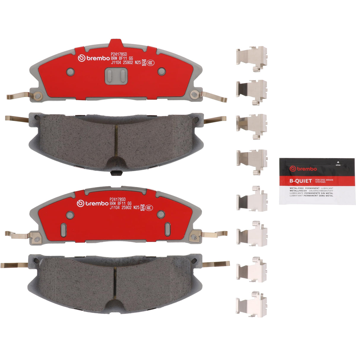 BREMBO P37020SD Brembo Disc Brake Pad Set Severe Duty P24178SD