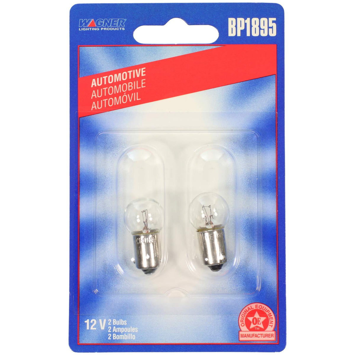 WAGNER BP1895 Wagner Lighting BP1895 Standard Multi-Purpose Light Bulb Card of 2