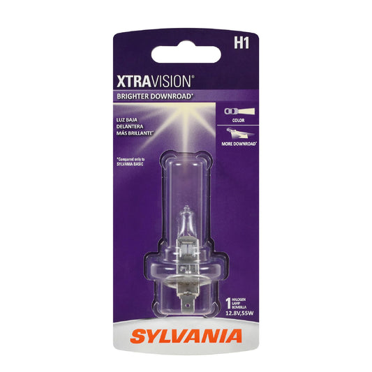 SYLVANIA H1XV.BP SYLVANIA H1 XtraVision Halogen Headlight Bulb, High or Low Beam, 1 Bulb