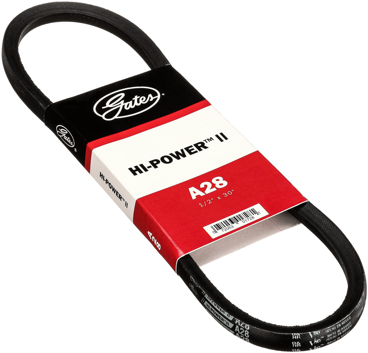 Gates A28 Hi Power Ii Classical Section Wrapped V Belt