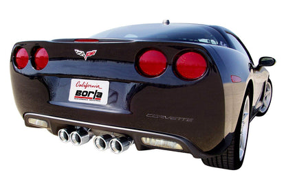 BORLA 11744 BORLA 11744 Axle-Back System for 2005-2008 Chevrolet Corvette (C6) 6.0L/ 6.2L V8 AT/MT 2 Dr. Coupe/Convertible. Will Fit Vehicles With And Without NPP. BORLA System Does NOT Contain NPP Valves.
