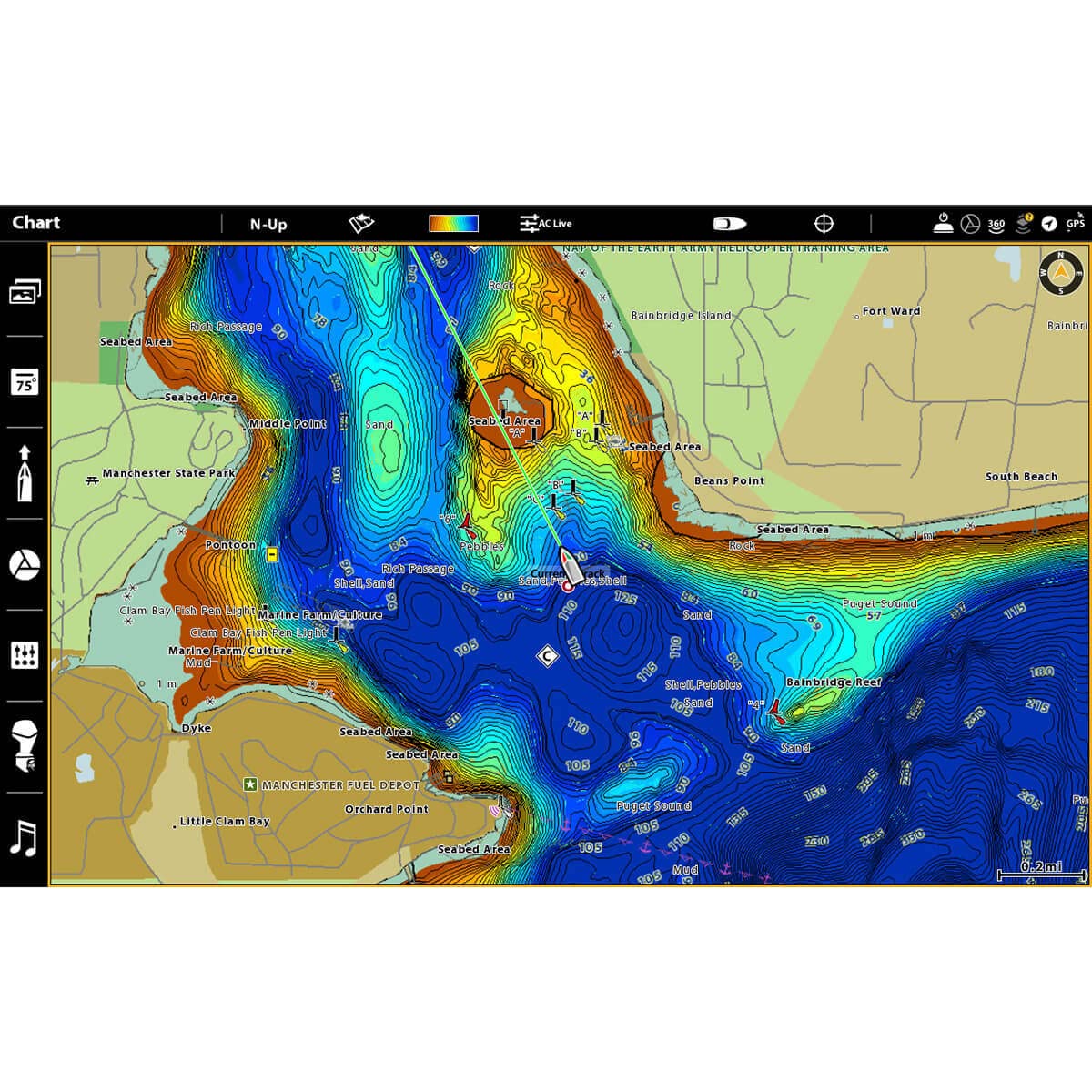 HUMMINBIRD 601015-1 Humminbird CoastMaster U.S. Coastal V1 Map SD Card for Fish Finders
