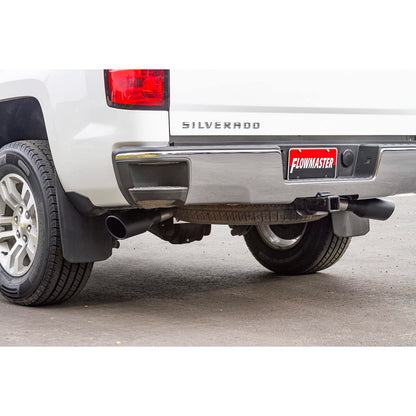FLOWMASTER 717869 Flowmaster 717869 FlowFX Cat-Back Exhaust 2.5 Inch 409 Stainless Steel 4.5 Inch Black 304 Stainless Tips Compatible with 2014-2019 Classic Body Chevy Silverado GMC Sierra 1500 Crew Cab Double Cab 5.3L