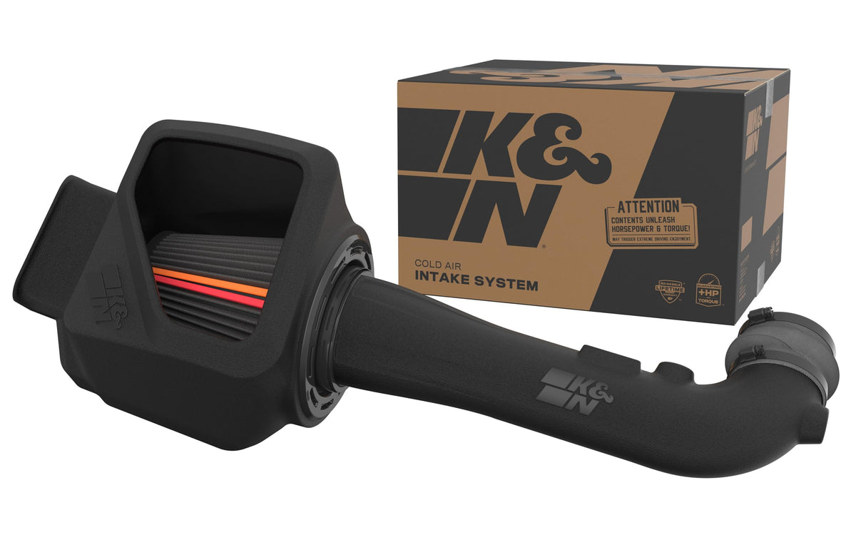 K&N FILTER 50-3082D K&N NextGen Cold Air Intake System: Dry-Flow Cotton Filter: Compatible with 2014-2020 CADILLAC/CHEVRLOET/GMC Escalade; Silverado 1500; Suburban; Tahoe; Sierra 1500; Yukon; Yukon XL; 50-3082D