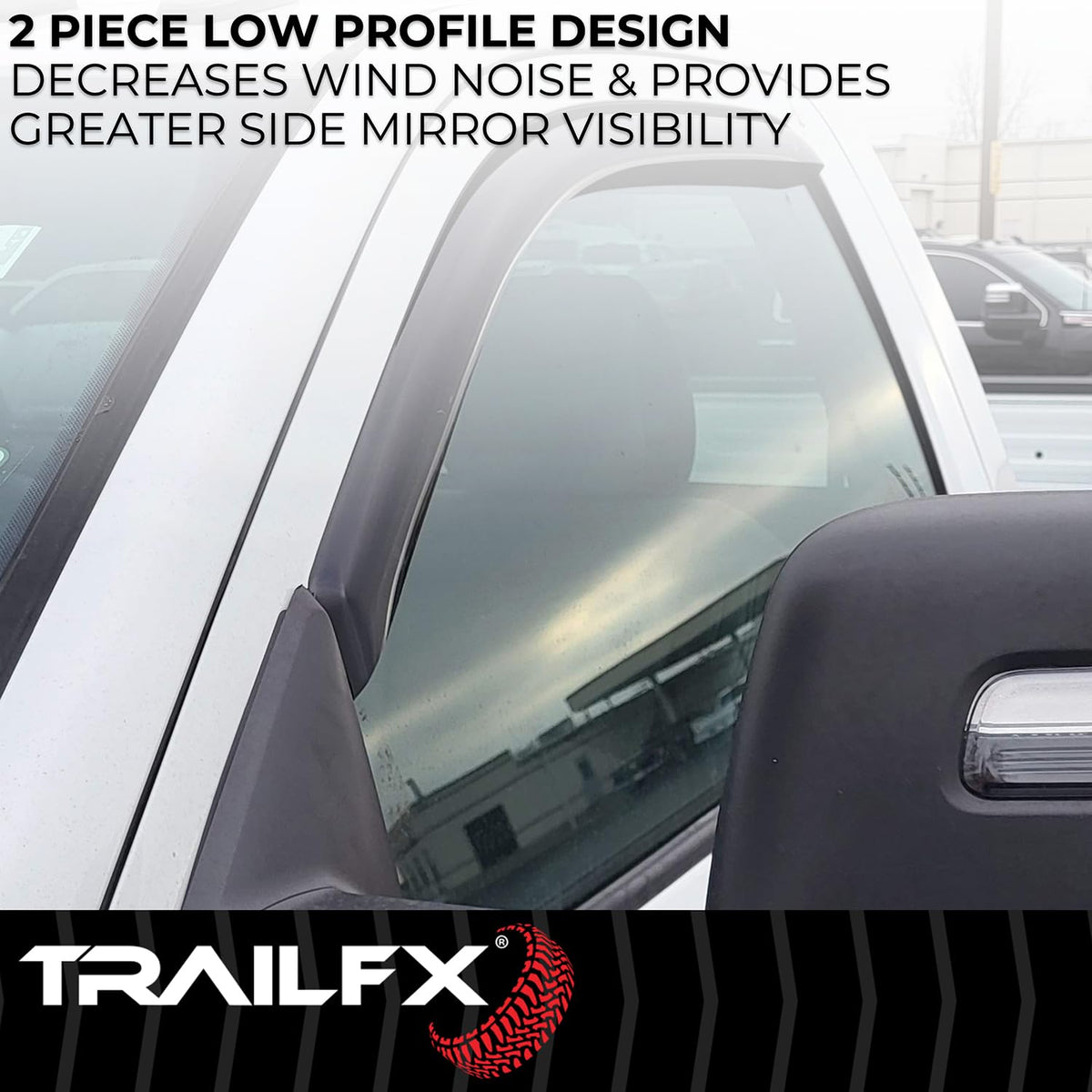 TrailFX 2446IC in-Channel Window Vents Rainguards