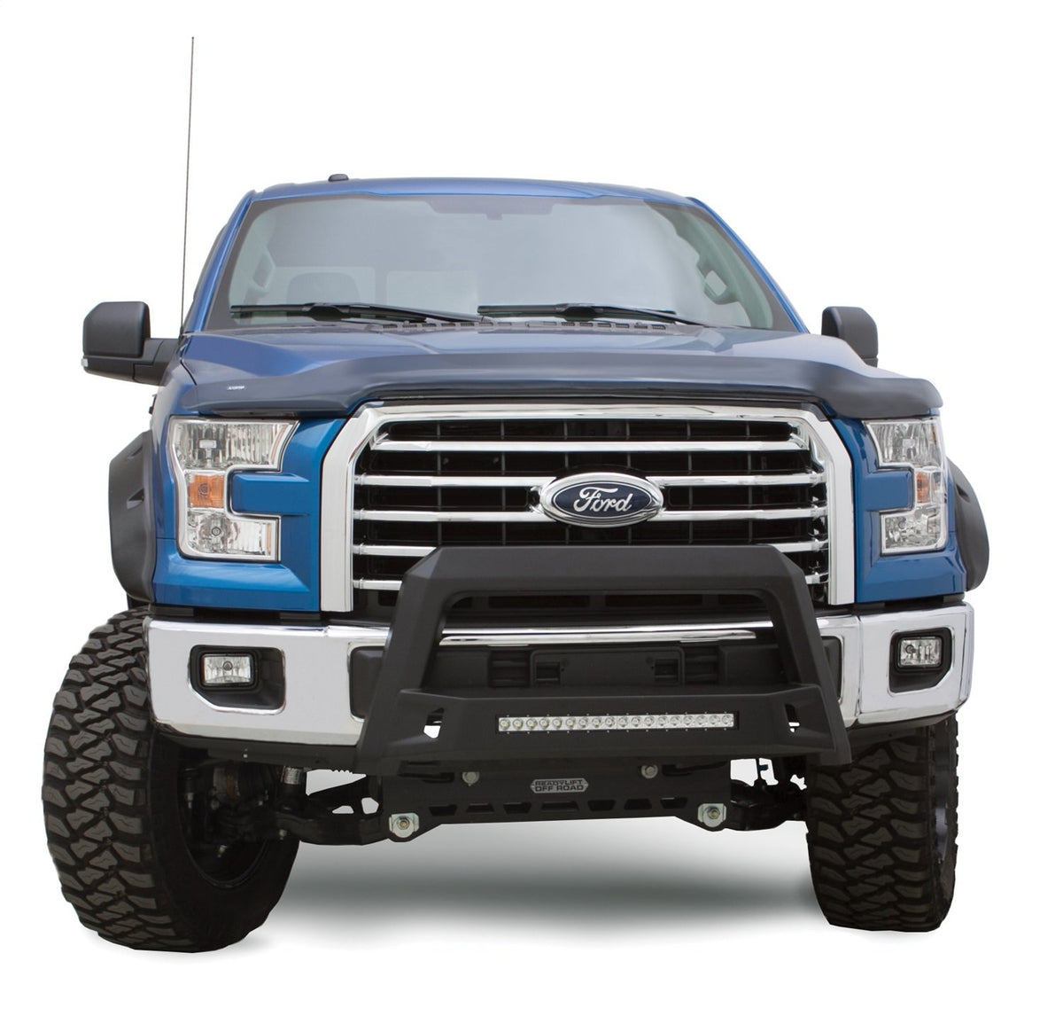 LUND 86521205 Lund 86521205 Revolution Bull Bar with Integrated LED Light Bar, Black Steel for 2010-2018 Dodge Ram 2500/3500