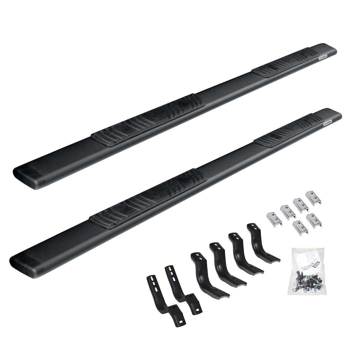 GO RHINO 685442987T Go Rhino 5" OE Xtreme Low Profile Sidesteps & Brackets | Galvanized Steel, Textured Black | 685442987T | Fits 2005 - 2023 Toyota Tacoma Double Cab Pickup