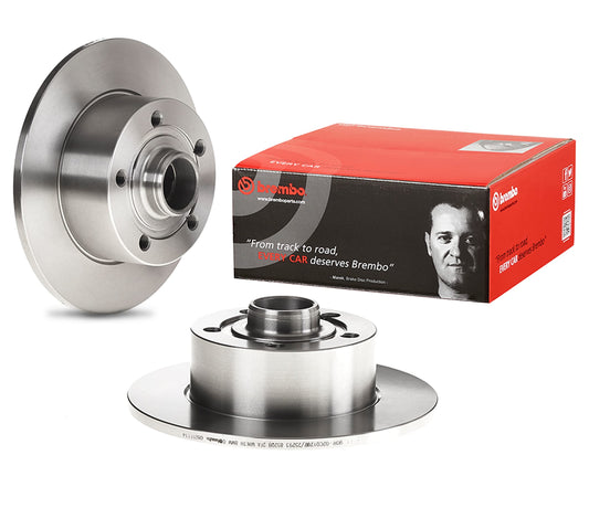 BREMBO 08691114C02 Brembo 08.6911.14 Standard solid Rear Brake Rotor AUDI OE# 8D0615601B