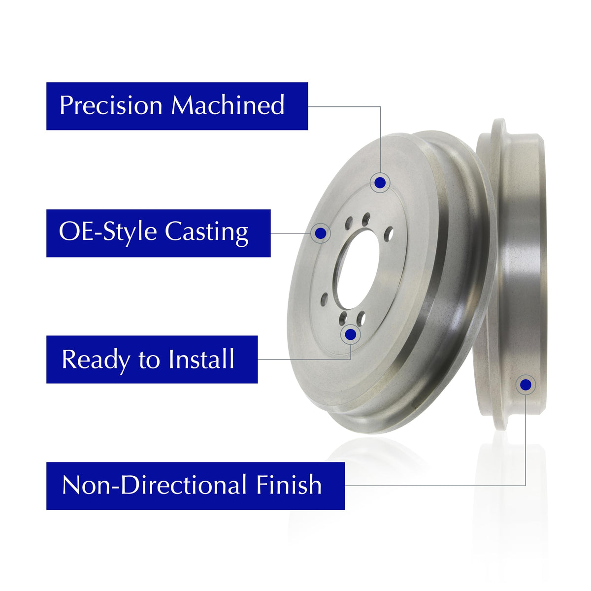 Centric Parts 123.42002 C-Tek Automotive Rear Brake Drum