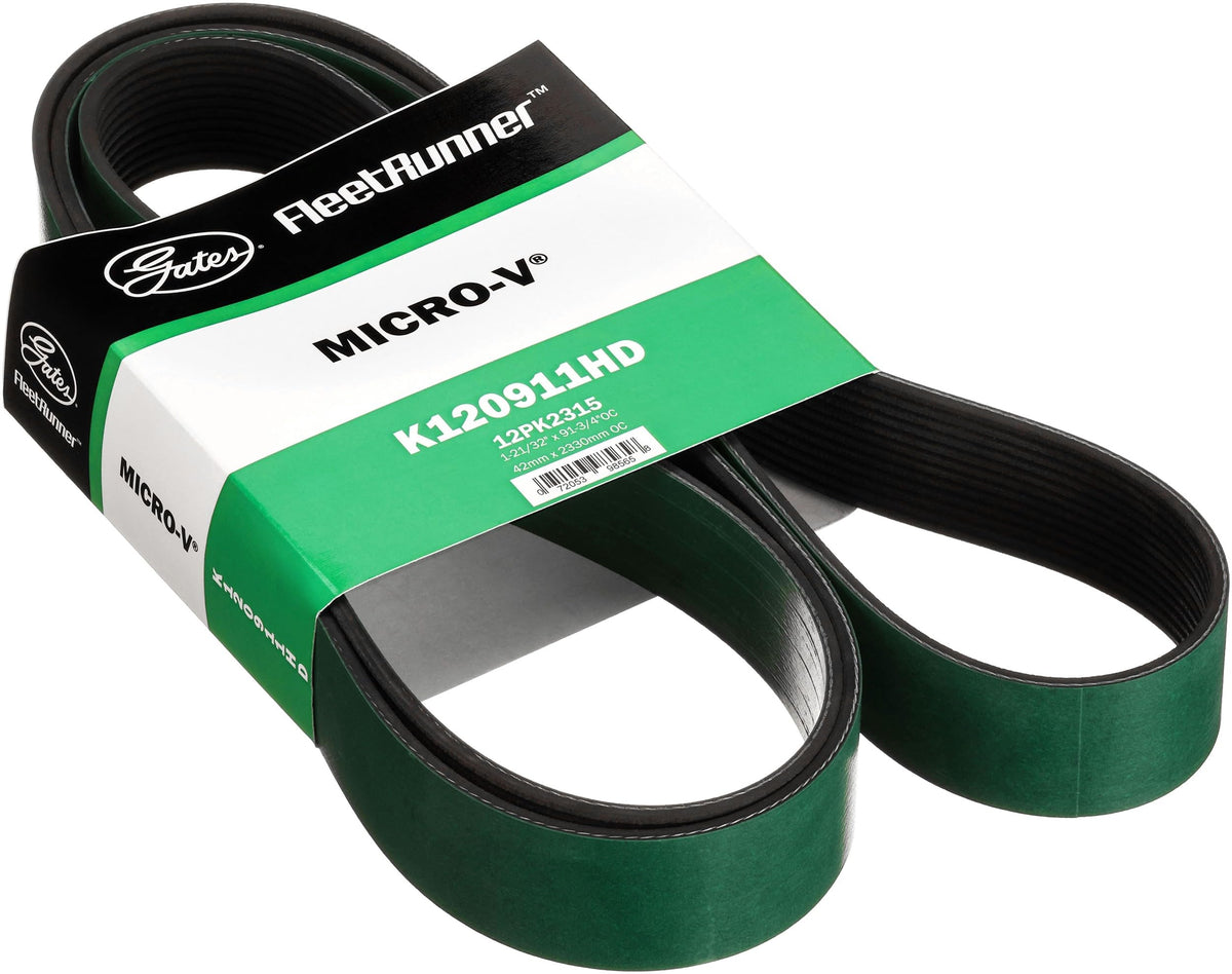 Gates K120911HD FleetRunner Micro-V Serpentine Drive Belt