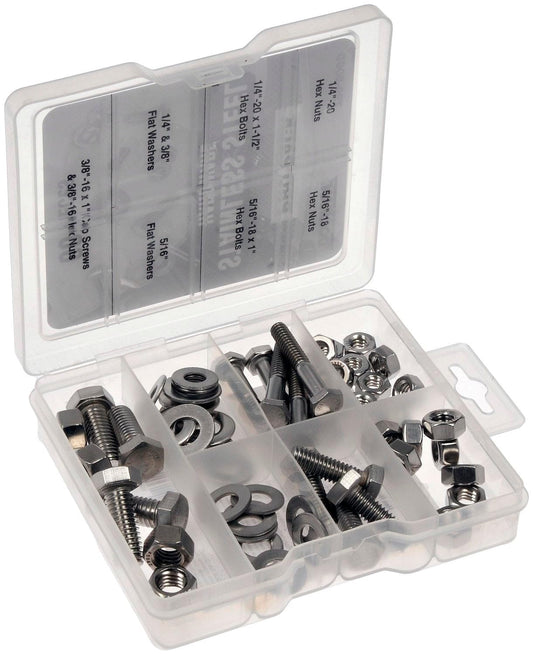 DORMAN 799-500D Dorman 799-500D: Pro Pack Stainless Steel Hardware - 60 Pieces
