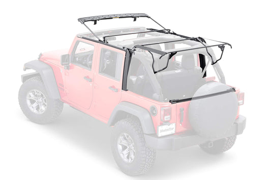 MASTERTOP 15601435 MasterTop Full Hardware Soft Top in Black Diamond Sail Cloth Fits or is compatible with 2007-2018 Jeep JK Wrangler 4 Dr Includes all bows, Dr surrounds and Tinted Glass 15601435