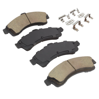 MPA 1001-0882M QUALITY-BUILT Premium Semi-Metallic Front Brake Pads 1001-0882M Compatible with 2002-2006 Buick/Chevrolet/GMC/Isuzu/Oldsmobile/Saab (9-7x,Ascender,Bravada,Envoy,Envoy XL,Envoy XUV,Rainier,SSR,Trailbl)
