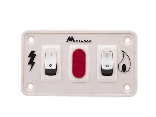 DOMETIC 91230 Atwood 91230 White Dual Panel Switch Kit