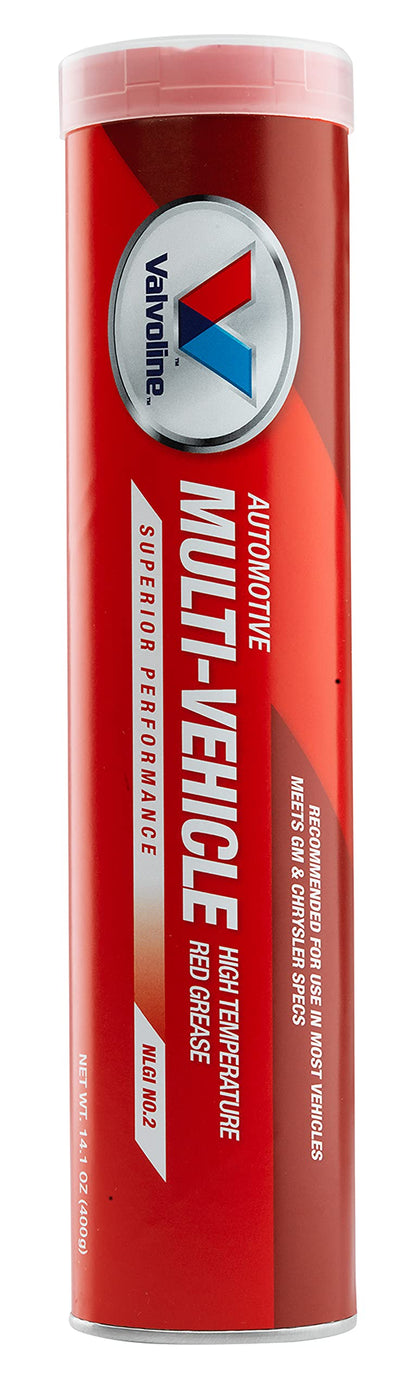 VALVOLINE VV615 Valvoline Multi-Vehicle High Temperature Red Grease 14.1 OZ Cartridge