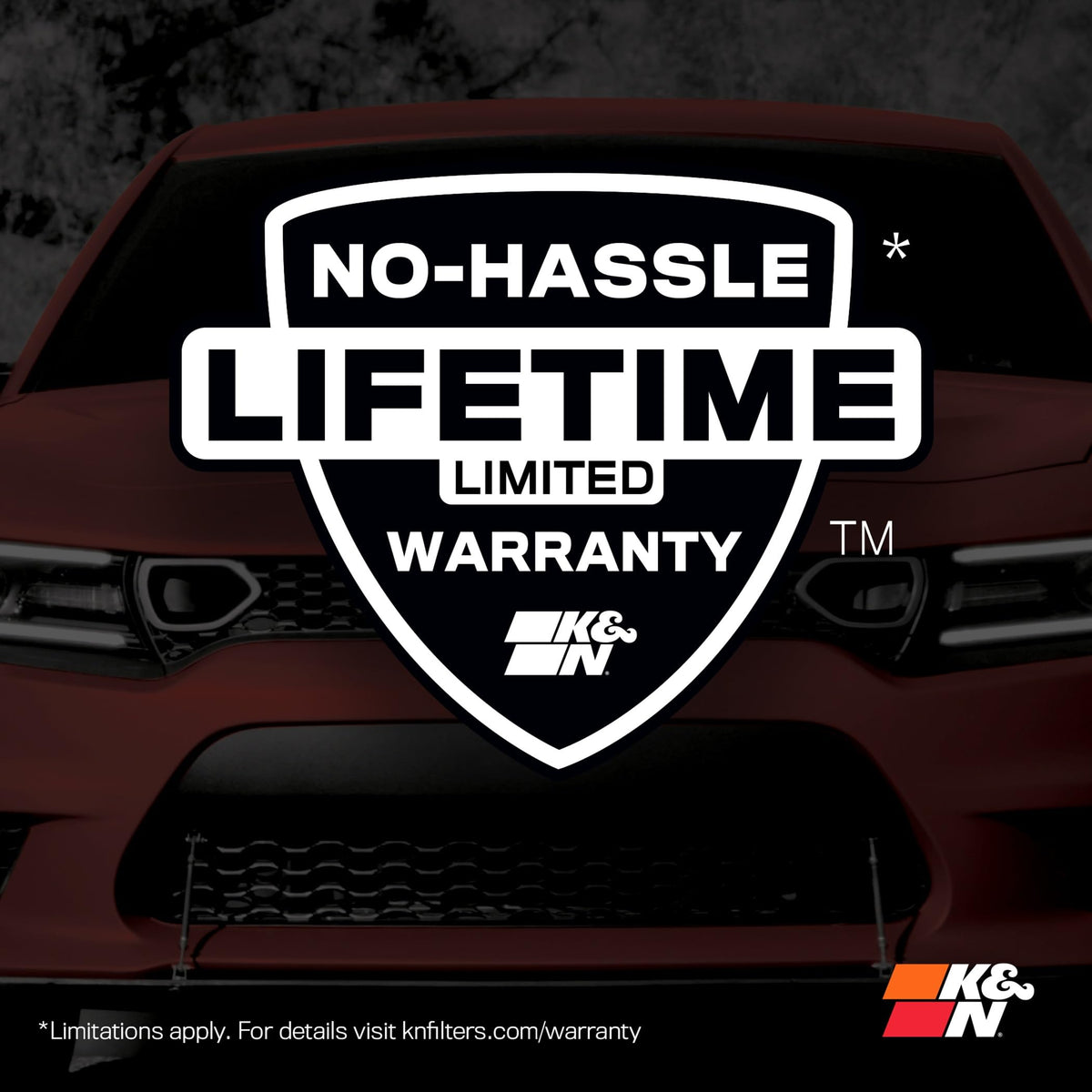 K&N FILTER 33-5125 K&N High-Flow Original Lifetime Engine Air Filter: Increase Power: Premium, Washable: Compatible with 2023-2026 RAM/JEEP: (See Product Descriptions for Select Models), 33-5125