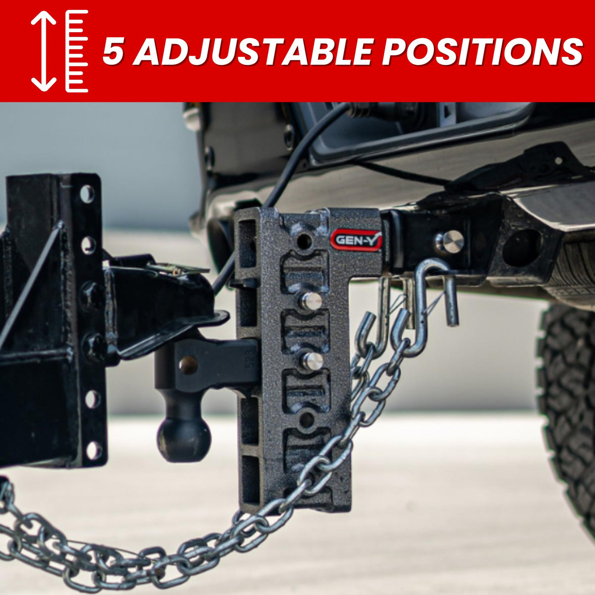 GEN-Y HITCH GH-325 GEN-Y Hitch Mega-Duty 10" Drop Hitch Ball Mount 2" Receiver 10,000 lbs USA