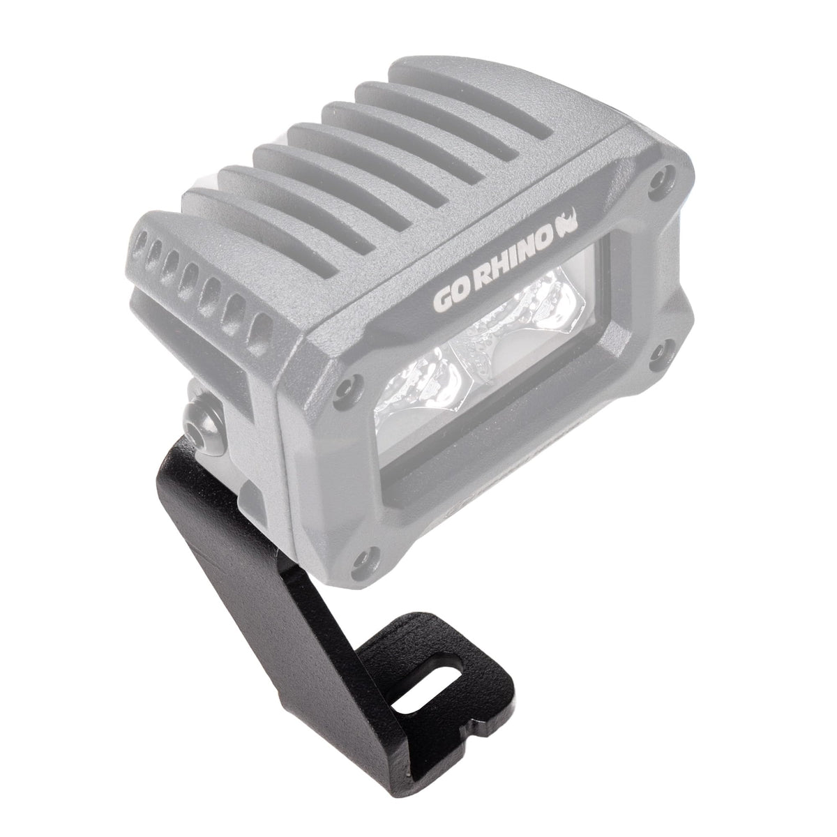 GO RHINO 732270T Go Rhino! XE Hood Hinge Cube Light Mount | Mild Steel, Textured Black | 732270T | Fits 2015-2019 Ford F-150