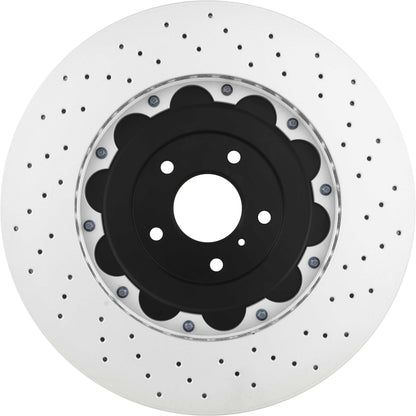 BREMBO 09B38613C02 Brembo 09.B386.13 Floating two piece UV Coated Pillar Vented drilled Front Brake Rotor NISSAN OE# 40206KB50A