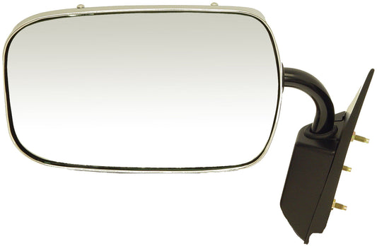 DORMAN 955-187 Dorman 955-187 Driver Side Manual Door Mirror - Folding Compatible with Select Chevrolet / GMC Models, Black and Chrome