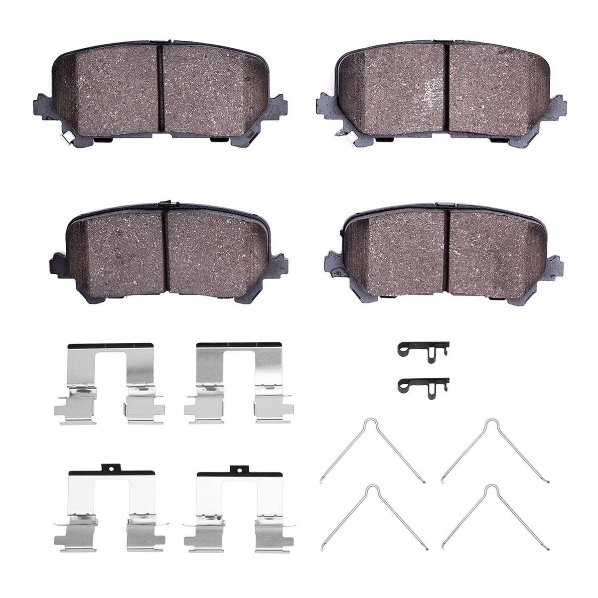 Dynamic Friction 1551-1724-01 ADVANCED PADS-CERAMIC W/HDW