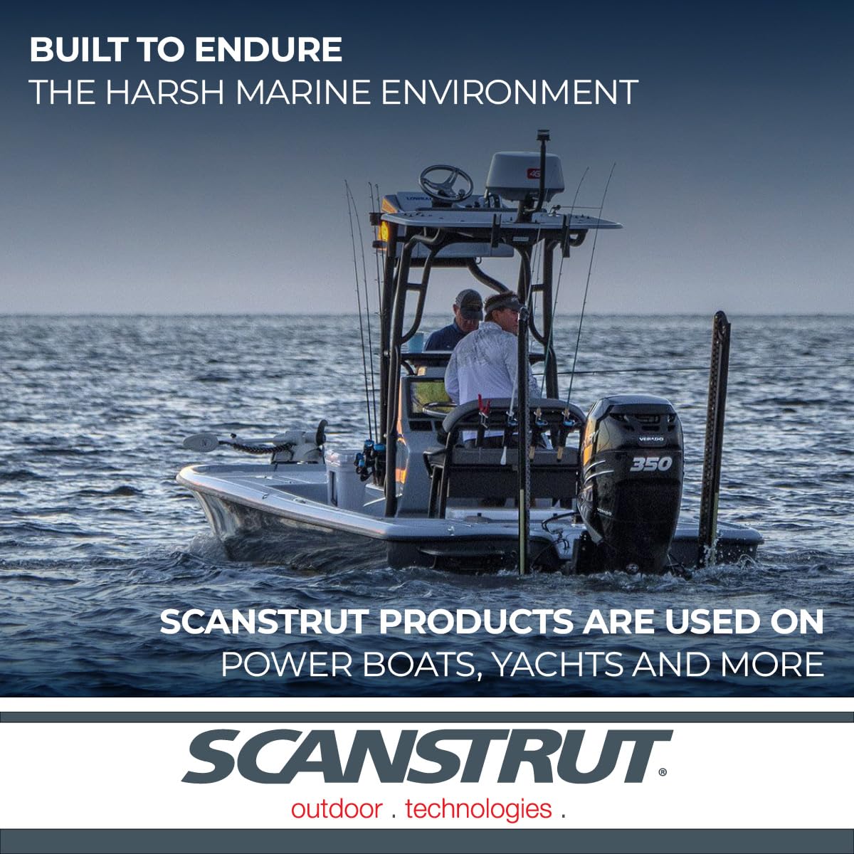 SCANSTRUT APT-150-01-BLK Scanstrut APT-150-01-BLK Aluminum Powertower AFT Leaning - 6", Black