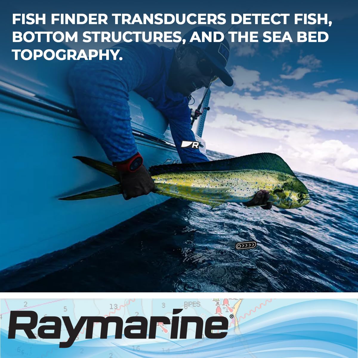 RAYMARINE A80464 Raymarine Axiom RV-100 RealVision 3D All-in-one Transom Mount Transducer, Black