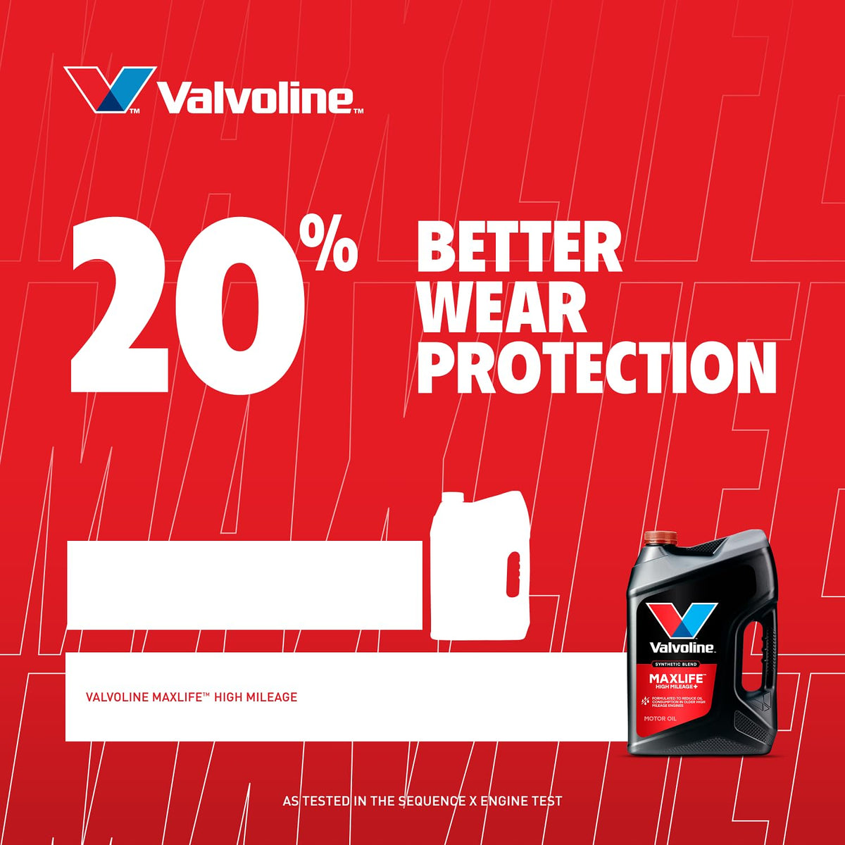 VALVOLINE 891664 Valvoline High Mileage 150K with MaxLife Plus Technology 5W-30 Motor Oil 1 Quart