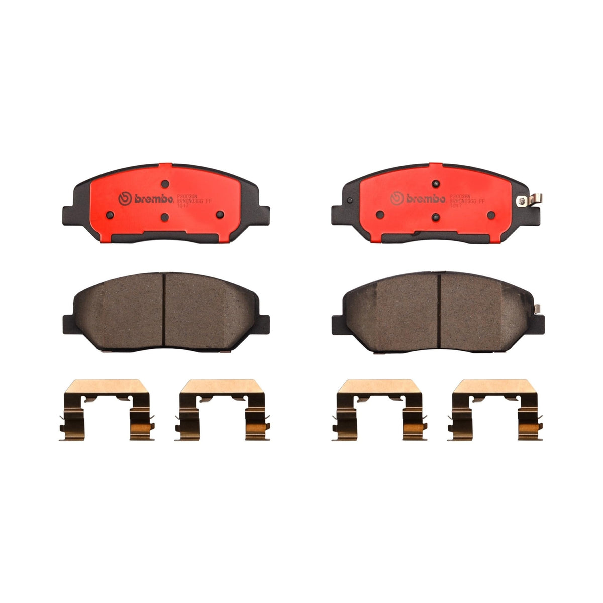 BREMBO P30036N Brembo P30036N Premium Ceramic Front Disc Brake Pad Set HYUNDAI/HYUNDAI (HUATAI)/KIA/SSANGYONG OE# 581012BA00