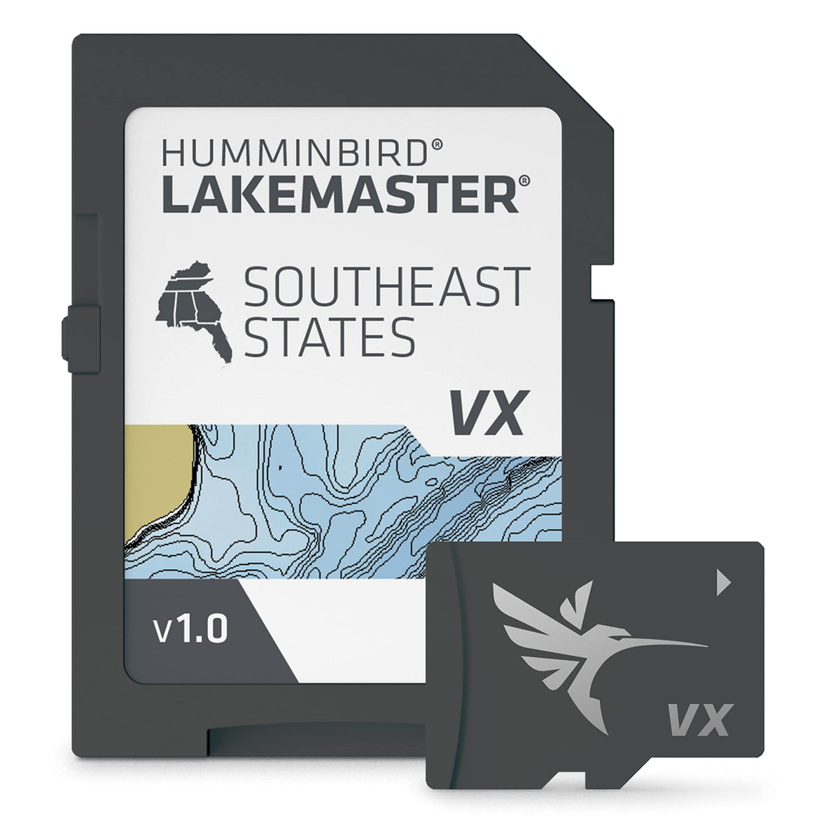 HUMMINBIRD 601008-1 Humminbird LakeMaster Southeast States V1 Map SD Card for Fish Finders