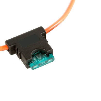 WIRTHCO 31813 Battery Doctor 31813 In-Line ATO/ATC MidBlade Heavy Duty Fuse Holder, 30 Amp, 12 AWG Wire, 12 Inch Loop, Fuse Included, WirthCo