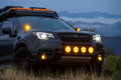 Rigid Industries 36210 RIGID INDUSTRIES 360-Series Amber PRO 6 Inch LED Light Pods Spot with Amber Backlight, Pair