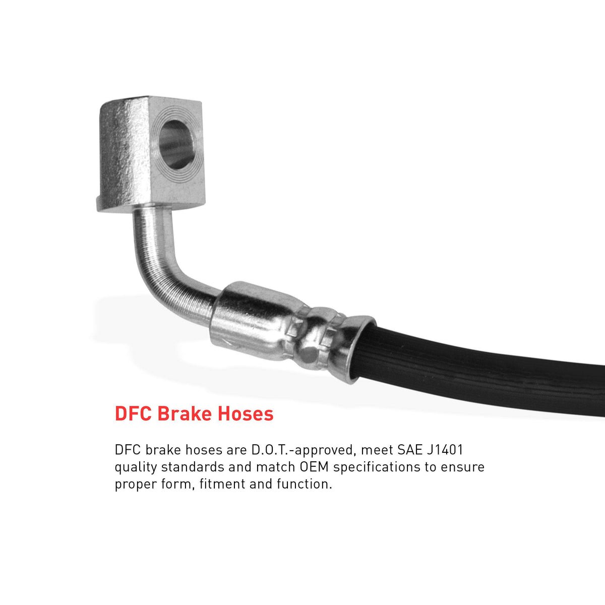 Dynamic Friction 350-47021 DFC Front or Rear Brake Hose