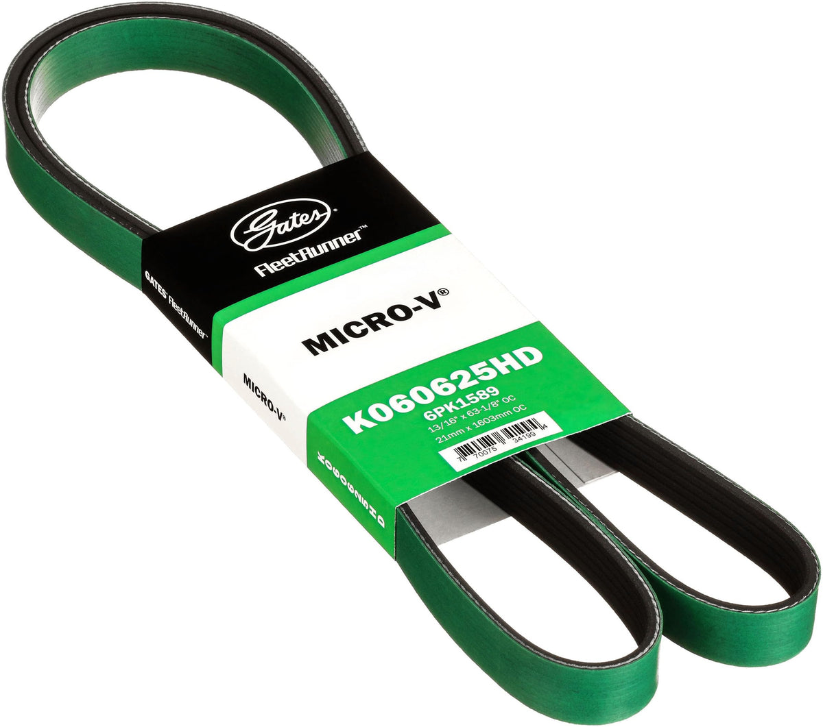 Gates K060625HD FleetRunner Micro-V Serpentine Drive Belt