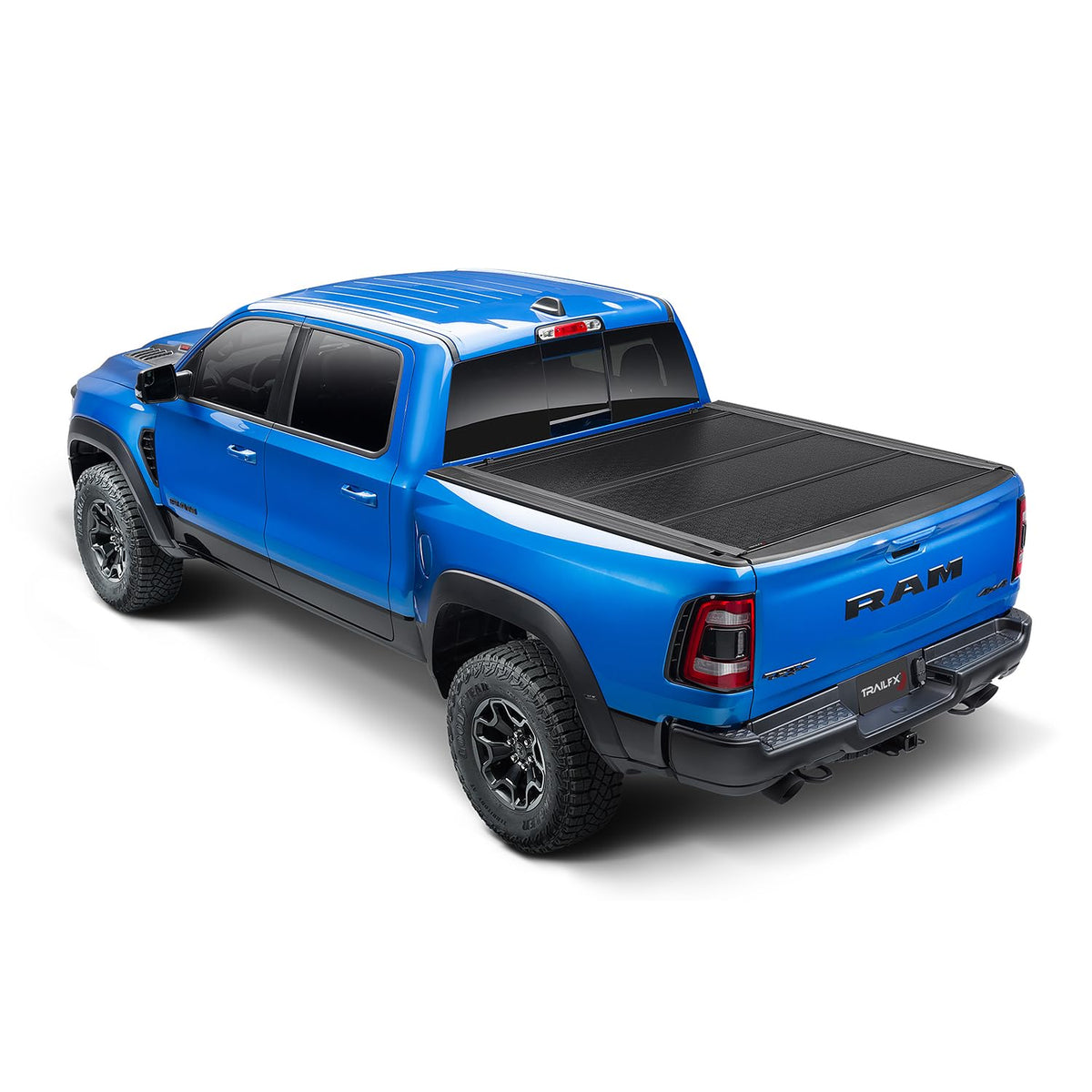 TRAILFX TFX8012 TrailFX TFX8012 HF3 Hard Tri-Fold Truck Bed Tonneau Cover Fits 2002-2025 Dodge Ram 2500 6.5 Foot Bed No RamBox Gloss Black Aluminum Low Profile Lockable 3-Panel Folding Design