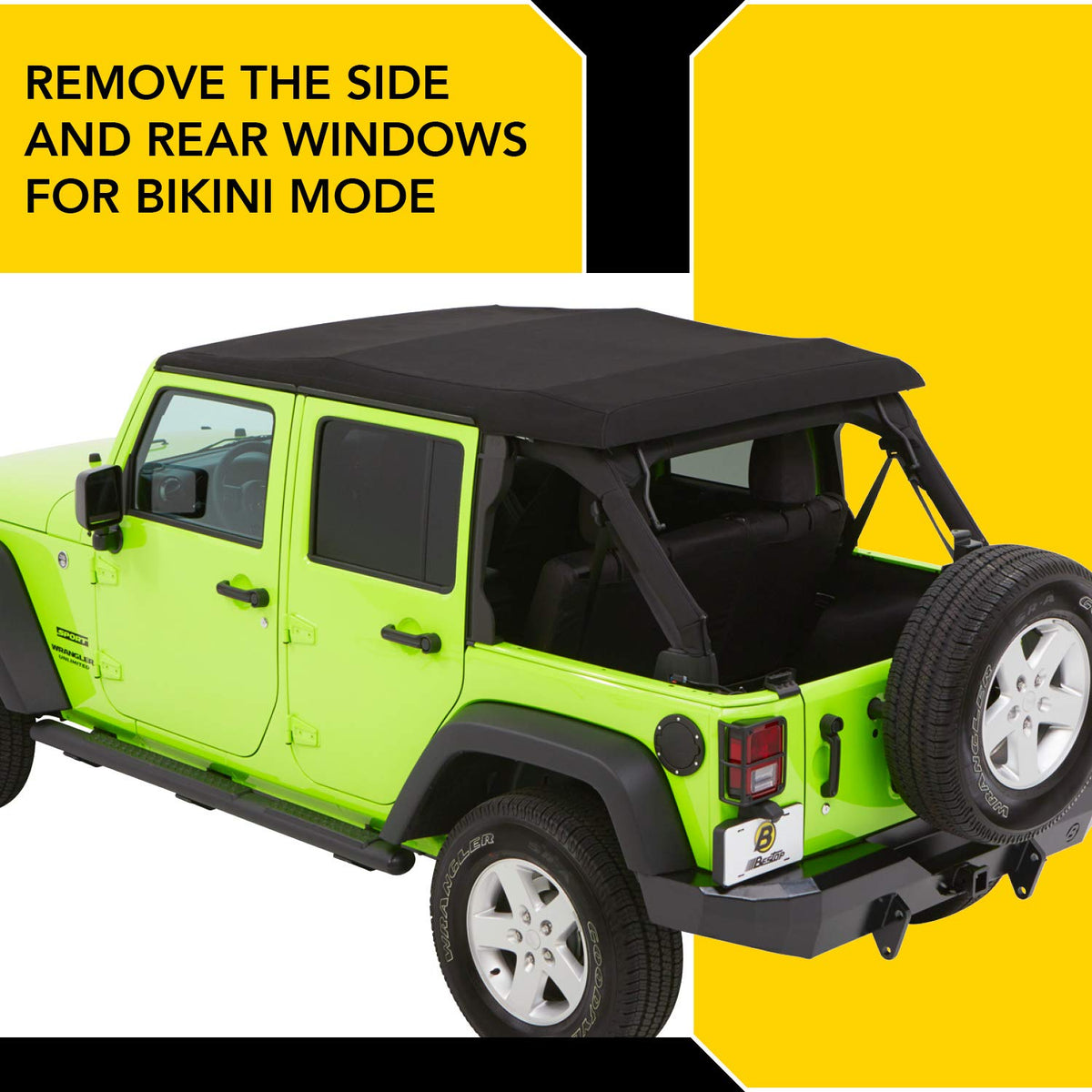 BESTOP 54923-17 Bestop Trektop Glide 5492317 for Jeep Wrangler JK 4-Door 2007-2018
